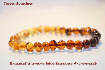 Bracelets d'Ambre Bébé Collection Baroque