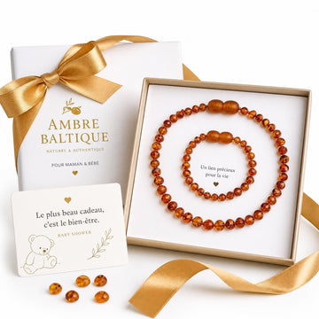 Offrir un collier ambre pour une naissance ou un baptême — l'idée cadeau originale et naturelle | Terre d'Ambre