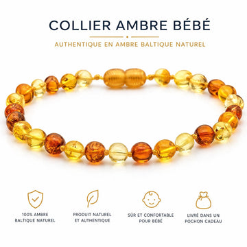 Comment reconnaître un vrai collier ambre bébé : le guide anti-arnaques des parents vigilants | Terre d'Ambre