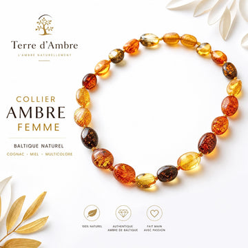 Collier ambre femme : le guide complet pour choisir votre bijou naturel | Terre d'Ambre