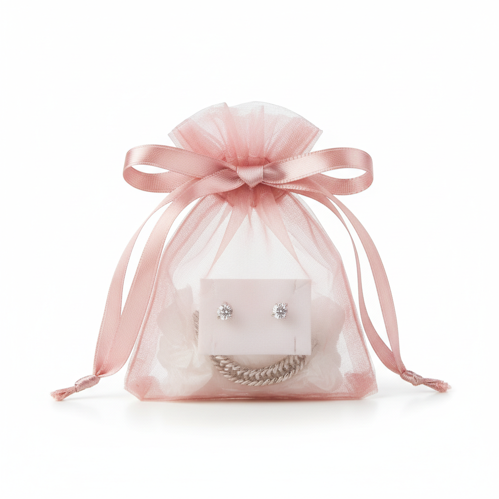 Pochette organza Rose